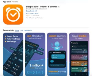 睡眠品質:匹茲堡睡眠品質量表 PSQI- sleep cycle app